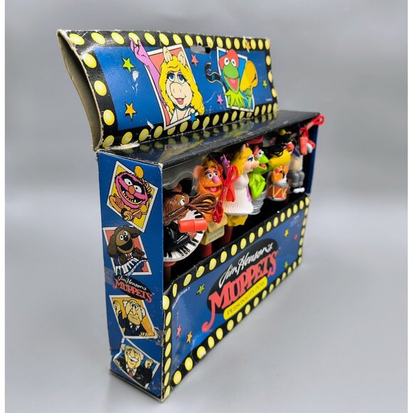 Rare Muppets Personality Pens with Figure Toppers Vintage Set of 6 in box - Picture 5 of 11